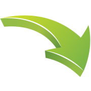 green-curved-arrow-down